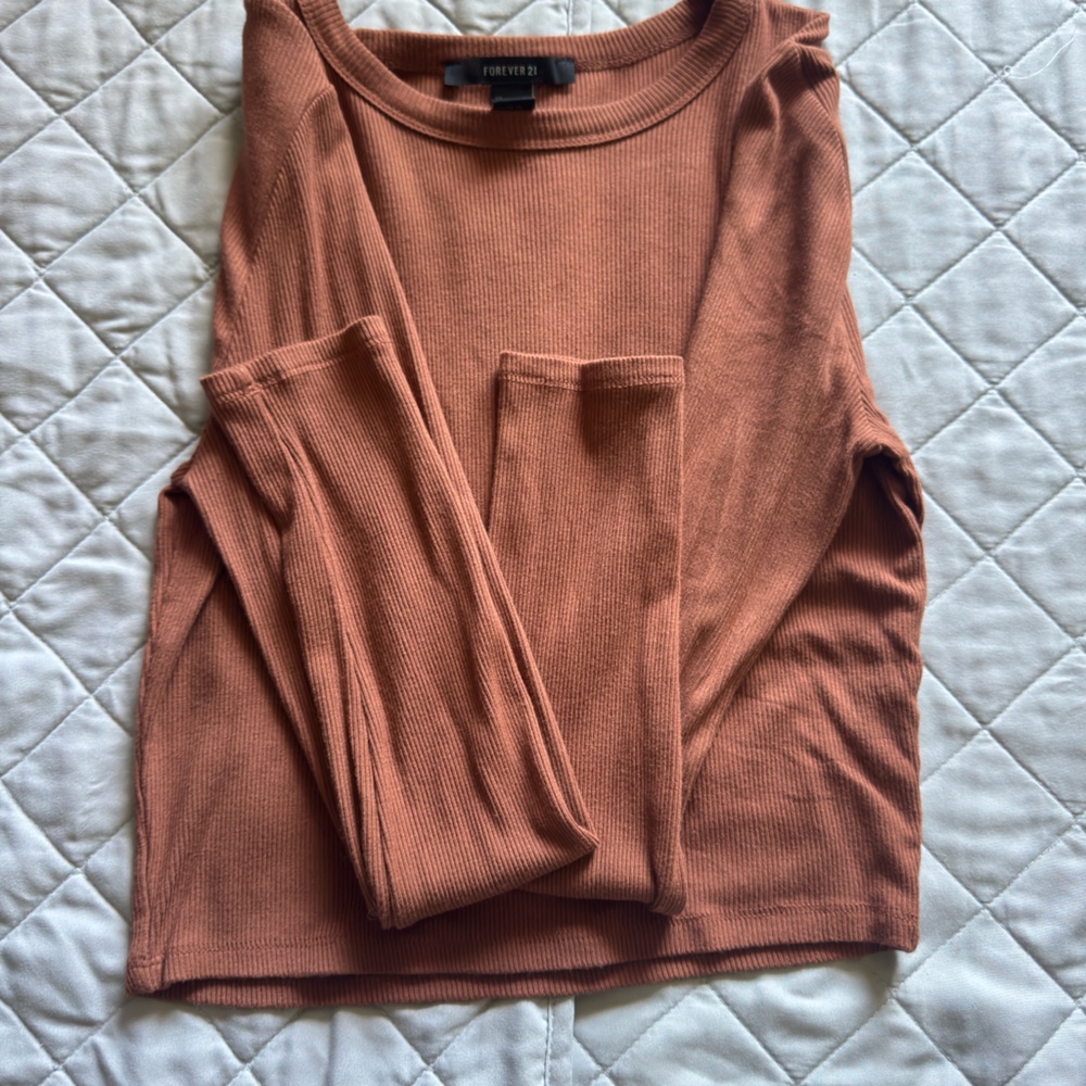 Rust Long Sleeve Top